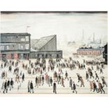 After Laurence Stephen Lowry RBA, RA (1887-1976) ''Going to the Match'' Signed, with the