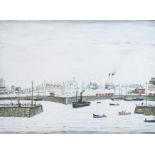 After Laurence Stephen Lowry RBA, RA (1887-1976) ''The Harbour'' Signed, with the blindstamp for the