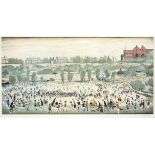 After Laurence Stephen Lowry RBA, RA (1887-1976) ''Peel Park'' Signed, with the blindstamp for the