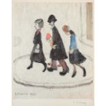 After Laurence Stephen Lowry RBA, RA (1887-1976) ''The Family'' Signed in pen, with the blindstamp