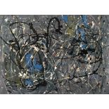 Marie Walker Last (1917-2017) Abstract-grey ground Signed and dated 1956 verso, oil on textured