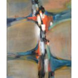 Marie Walker Last (1917-2017) ''Cruciform'' Oil on canvas, 183cm by 152cm