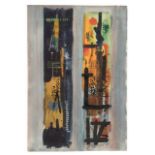 John Egerton Christmas Piper CH (1903-1992) ''Fawley'', (1960) Mixed media, 57cm by 39cm This design