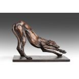 Sally Arnup FRBS, ARCA (1930-2015) ''Skeaping's Greyhound'' Signed and inscribed A/C, bronze, 20cm