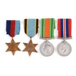 A Second World War RAF Posthumous Group of Four Medals, awarded to 654599 W/O W.Owens 103