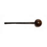 A Late 19th Century Zulu ''Executioner's'' Knobkerry, of lignum vitae, with large globular head