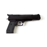 PURCHASER MUST BE 18 YEARS OF AGE OR OVER A Webley Nemesis .22 Calibre Co2 Air Pistol, no visible