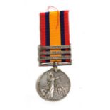 A Queen's South Africa Medal, with three clasps TRANSVAAL, SOUTH AFRICA 1901 and SOUTH AFRICA