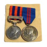 An India General Service Medal 1854-95, with clasp SAMANA 1891, awarded to Ltt. C.M. Dallas S.C. and