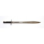 A Rare British 1871 Pattern Elcho Bayonet for the Martini Henry Rifle, the broad saw-back leaf shape
