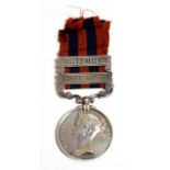 An India General Service Medal 1854-95, with two clasps BURMA 1885-7 and BURMA 1887-89, awarded to