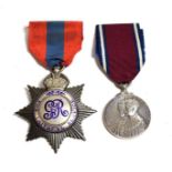 An Imperial Service Medal (pre-1920 Star Type), awarded to FREDERICK OSBORNE; a Jubilee Medal 1910-