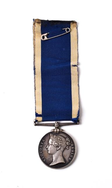 A Royal Naval Long Service and Good Conduct Medal, (Victoria, wide suspender), awarded to Js. TAYLOR