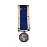 A Royal Naval Long Service and Good Conduct Medal, (Victoria, wide suspender), awarded to Js. TAYLOR