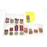 Thirteen Single Second World War Medals, comprising four Italy Stars and nine War Medals, one with