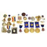 A Collection of Assorted Edward VII and George V Bradford Related Medallions and Badges, including