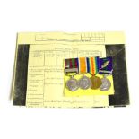 A Late Victorian/First World War Group of Four Medals, comprising India Medal 1895-1902, with