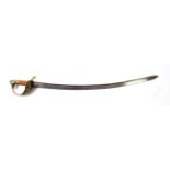 An Italian Regia Aeronautica (Air Force) Type Sword, with 75cm plain quill-back steel blade, the