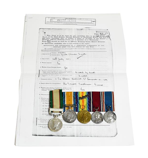 A First World War and Inter-War Group of Five Medals to Gerald Charles Routh Herdon, comprising