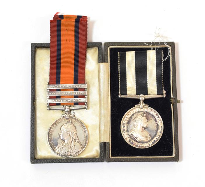 A Queen's South Africa Medal, with Cape Colony, Orange Free State and Transvaal clasps, to 3896