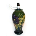 A Moorcroft lamp