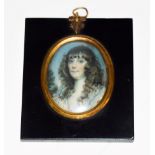 A 19th century portrait miniature