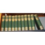 The Novels of the Bronte Sisters, 1924, Thornton edition, eleven (of twelve) volumes, original green