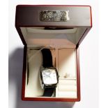 A stainless steel automatic wristwatch signed Arbutus, with box
