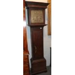 ~ An oak thirty hour longcase clock, square brass dial inscribed John Ismay, Oulton, Fecit, dial