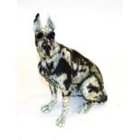 April Shepherd (Contemporary) ''On Guard'' Numbered 066/295, cold cast porcelain, 37cm high Sold
