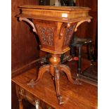 A Victorian mahogany sewing table