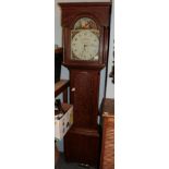 ~ An oak thirty hour longcase clock, signed John & Thomas Dobie, Tanfield, early 19th century,