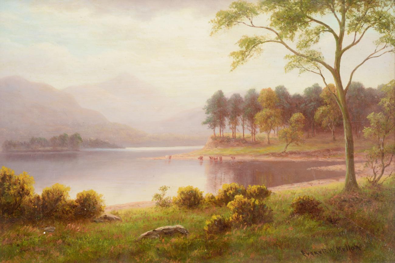 Everett W. Mellor (1878-1965) ''Friars Crag, Derwentwater'' ''Derwentwater'' Signed, oil on board, - Image 2 of 3