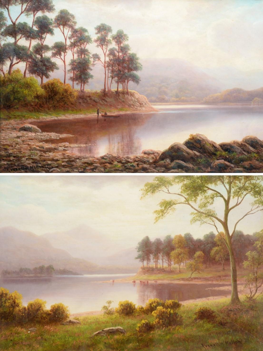 Everett W. Mellor (1878-1965) ''Friars Crag, Derwentwater'' ''Derwentwater'' Signed, oil on board,