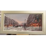 Henderson Cisz (Contemporary) Brazilian ''Winter in the City'' Signed and numbered 79/95, hand