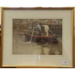 Robin Craig-Wallace (1886-1969) Fishing boat returning to harbour Indistinctly signed,