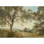 Sir James Lawton-Wingate (1846-1924) ''Near Gargunnock'' Signed, oil on canvas, 25cm by 35.5cm