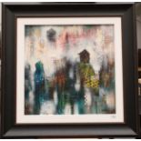 John and Elli Milan (Contemporary) ''Urban Miscellany I'' ''Urban Miscellany V'' Signed, oil on