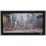 Henderson Cisz (b.1960) Brazilian ''Times Square in Bloom'' Signed and numbered 5/195, giclee