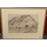 Claude Muncaster PRSMA, RWS, ROI, RBA (1903-1974) Mount Cook, New Zealand, sketched from the