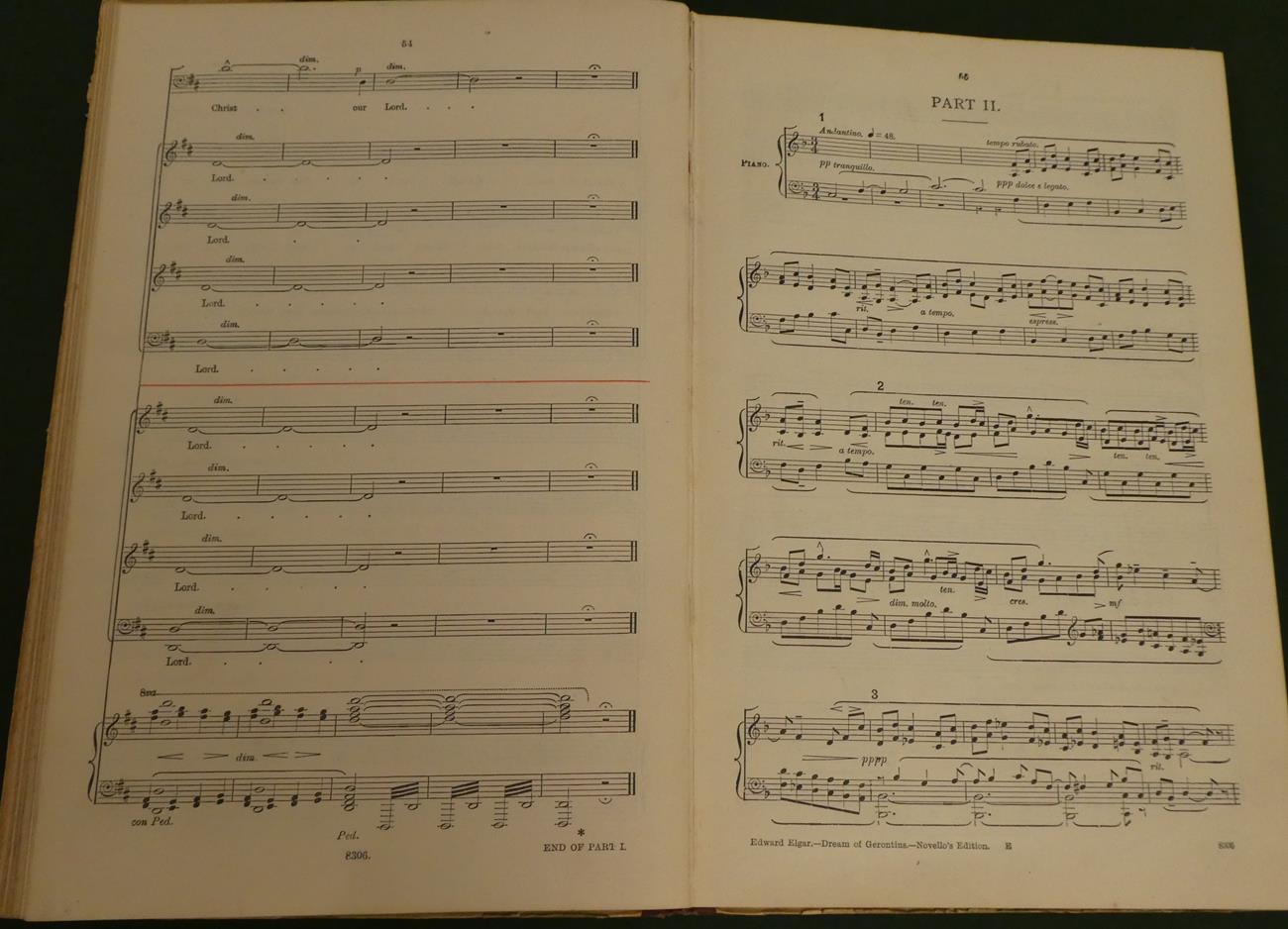 Elgar (Edward) The Dream of Gerontius, by Cardinal Newman, set to Music for Mezzo-Soprano, Tenor, - Image 4 of 7