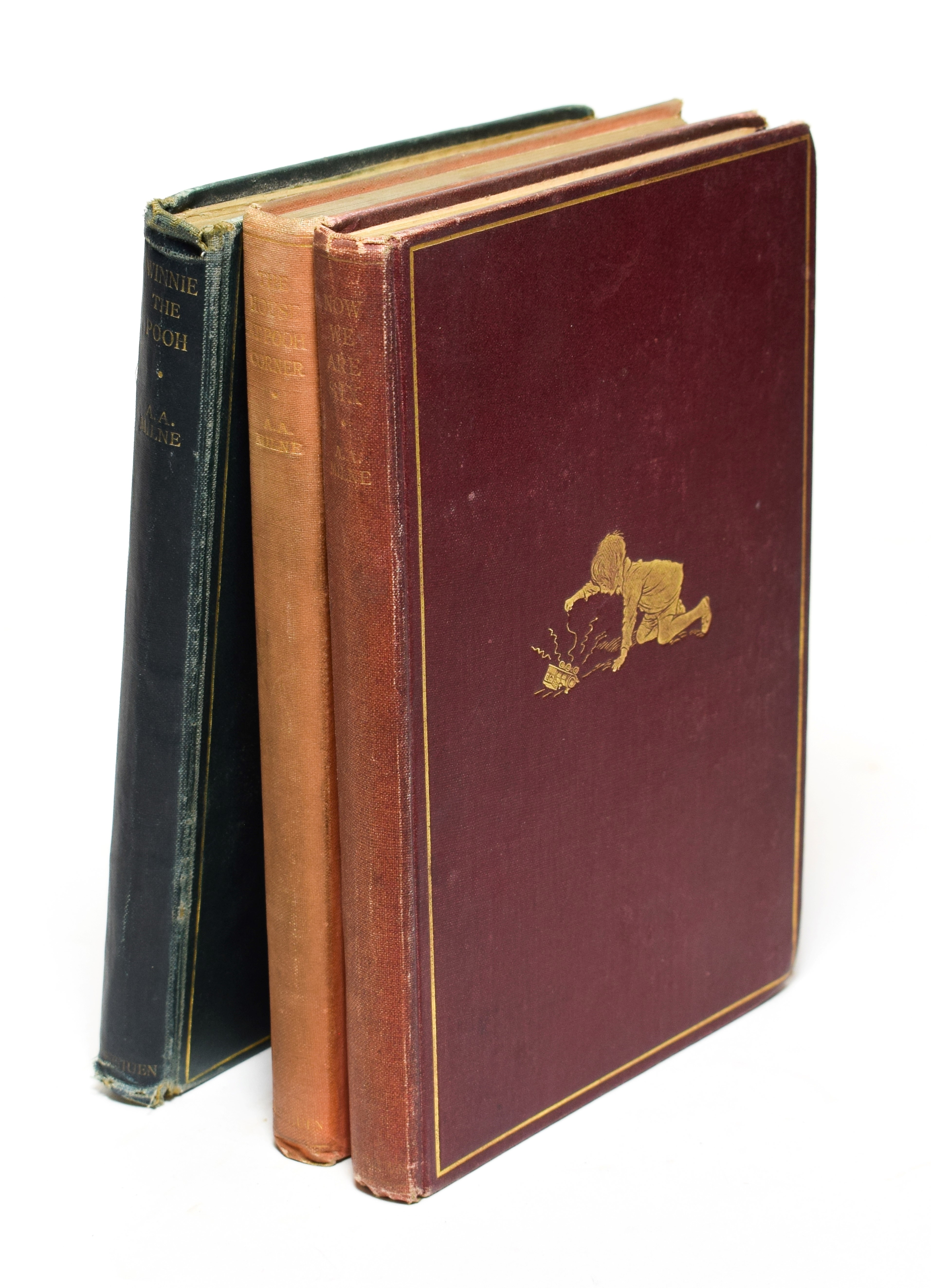 Milne (A.A.) Winnie-the-Pooh, Methuen, 1926, first edition, top edge gilt, original cloth; idem, Now