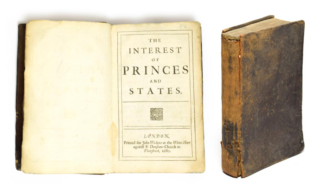 [Bethel (Slingsby)] The Interest of Princes and States, John Wickins, 1680, [16], 354, [4],