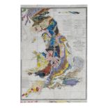 Walker (J. & C.) A Geological Map of England, Wales and Part of Scotland, Showing also the Inland