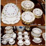 A Royal Crown Derby 'Royal Antionette' eight setting dinner, tea and coffee service, approx. 60