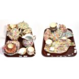 Two trays of Grimwades and other chintz tea and dinner wares