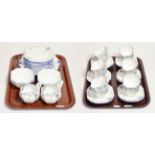 A Shelley Iris pattern tea set, Rd. 723404, comprising twelve cups & saucers, twelve side plates,