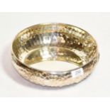 An Italian sterling silver bowl, repousse floral decoration, stamped 925