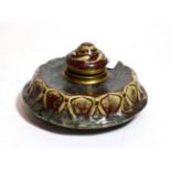 Attributed to Pierre-Adrien Dalpayrat (1844-1910): A Stoneware Inkwell, circa 1890, with unusual