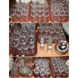 An extensive part suite of Reidal drinking glasses including wines and water glasses together with